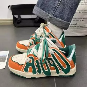 Новые цветные туфли в стиле Ins с надписью «Хлеб», женская обувь, мужская обувь в стиле ретро, повседневная обувь для пар 36