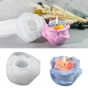 Новые цветы силиконовая форма для свечей 3D пион цветок мыло шоколадный торт форма для выпечки DIY поделки для украшения подарков на День святого Валентина