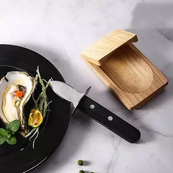 Новые деревянные ручки ножи для устриц открывалка из нержавеющей стали нож для очистки раковин гребешков с зажимом для очистки устриц для морепродуктов A