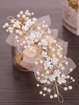 Новые детские аксессуары Аксессуары для волос для девочек Волосы Головные уборы Повязки на голову для маленьких девочек-цветочниц Ювелирные изделия Hairbands