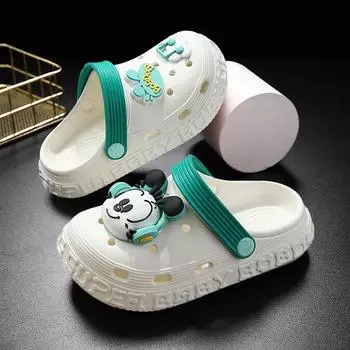 Новые детские дырявые туфли, мужские и женские, нескользящие и не ощущающиеся на ощупь пляжные туфли для дома 130 inner length 12cm