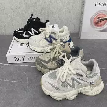 Новые детские дышащие нескользящие кроссовки на весну и осень - повседневная спортивная обувь для мальчиков и девочек Size 25, 15.5CM