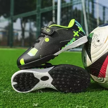 Новые детские футбольные бутсы Training Society нескользящие футбольные бутсы с длинными шипами кроссовки удобные мужские устойчивые футбольные бутсы 31