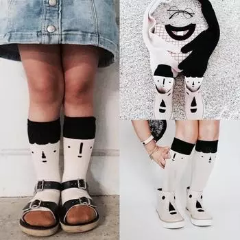 Новые детские гольфы с лисой для маленьких девочек, колготки с животными, гетры, зимние запасы 0-2 Years