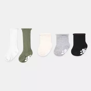 Новые детские гольфы в рубчик Hi Baby Club Doldolri, 2 шт. + комплект носков, 3 шт., корейские товары для детей