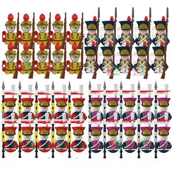 Новые детские игрушки Наполеоновские войны Генерал Солдат Строительные блоки Имперский флот Мини фигурки Игрушки для детей Подарки на день рождения