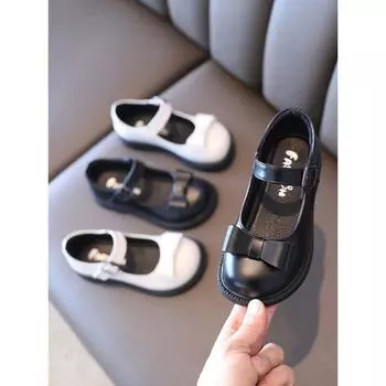 Новые детские кожаные туфли с мягкой подошвой. Туфли для школьников. 27 белый