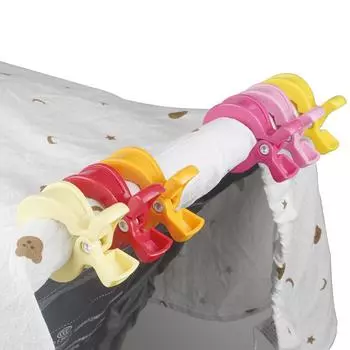 Новые детские красочные аксессуары для автокресел, пластиковая коляска, игрушечный зажим, коляска, чехол с крючком, одеяло, зажимы для москитной сетки чёрный