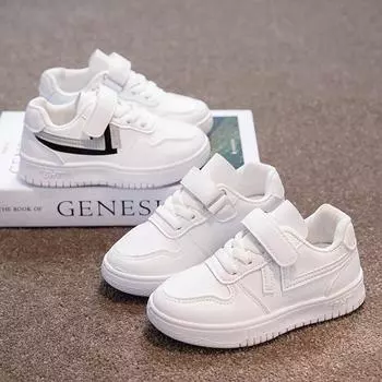 Новые детские кроссовки Campus White — дышащая сетка, мягкая подошва, идеально подходят для школы! 16.5cm белый