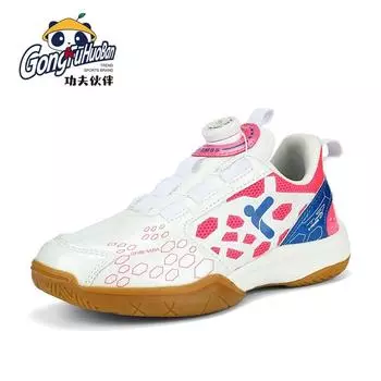 Новые детские кроссовки для бадминтона, тренировочные кроссовки для тенниса для девочек и мальчиков, нескользящие кроссовки для настольного тенниса с вращающейся кнопкой 29