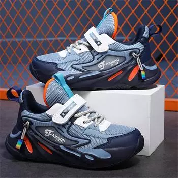 Новые детские кроссовки, повседневная обувь для мальчиков, уличная дышащая спортивная легкая детская обувь для бега, кроссовки для девочек, все сезоны 35