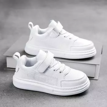 Новые детские модные дышащие низкие кроссовки для скейтбординга, детские студенческие спортивные кроссовки для бега на мягкой подошве, удобные кроссовки для мальчиков и девочек 28 чёрный