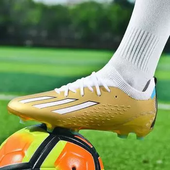 Новые детские мужские футбольные бутсы мужские и женские AG длинные ногти TF сломанные ногти спортивная обувь для активного отдыха молодежная студенческая футбольная обувь 35