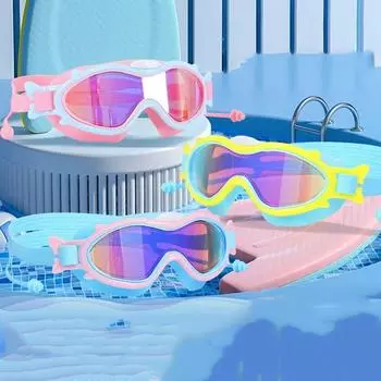 Новые детские очки для плавания Macaron Pc с защитой от запотевания, вспомогательные детские водонепроницаемые очки для тренировок по водным видам спорта