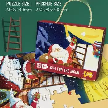 Новые детские развивающие игрушки-головоломки на Хэллоуин и Рождество — идеально подходят в качестве подарков для младенцев, подарков на день рождения и сувениров для детского сада.