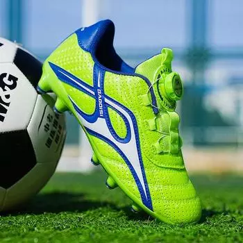 Новые детские шипованные кроссовки со сломанными шипами для учеников начальной школы 2024 года, летние футбольные бутсы на липучках, спортивные молодежные кроссовки 28