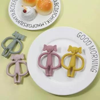 Новые детские силиконовые прорезыватели для прорезывания зубов, подарки для новорожденных, уход за зубами, прочные игрушки для прорезывания зубов, жевательная игрушка для младенцев, детские вещи синий