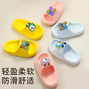 Новые детские тапочки с мягкой подошвой, летние детские домашние тапочки с героями мультфильмов 150 yards inner length 14CM
