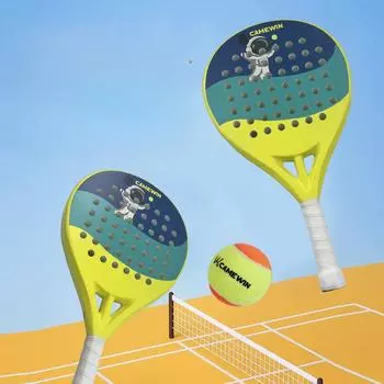 Новые детские теннисные ракетки Cage Beach Ракетка из углеродного волокна жёлтый