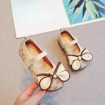 Новые детские туфли принцессы на мягкой подошве, одинарные туфли 21 коричневый