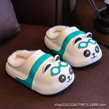 Новые детские зимние плюшевые утолщенные водонепроницаемые хлопковые ботинки 22/23 yards inner length 14cm белый