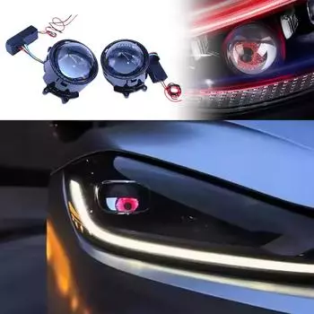 Новые динамические светодиодные автомобильные фары Devil Eye LED Eye Light Light Фары для автомобилей Eagle Assembly Modified Accessories Eye Decorat O7M0