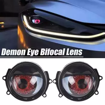 Новые динамические светодиодные автомобильные фары Devil Eye LED Eye Light Headlight Eye Eagle Modified Decoration Light Assembly Accessories C K1T7