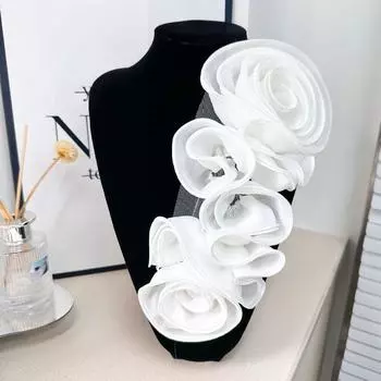 Новые DIY 3D цветочные украшения, швейные аппликации, свадебные украшения, нашивки из цветов ручной работы, аксессуары для платьев, сложенные на груди, цветы розы красного