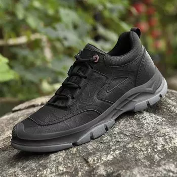 Новые дизайнерские британские туфли из коровьей кожи, мужские повседневные кроссовки для пешего туризма, мужские кроссовки цвета ретро цвета хаки, оксфорды для бега, бесплатная доставка 38 чёрный