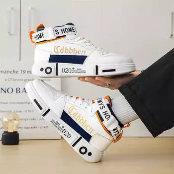 Новые дизайнерские модные кроссовки для мужчин и женщин, удобные плоские высокие кроссовки для мужчин, дизайнерские кроссовки на шнуровке, повседневные мужские кроссовки Zapatillas Hombre 35