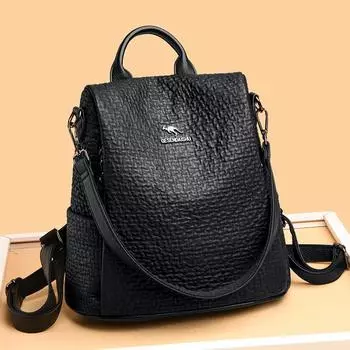 Новые дизайнерские высококачественные школьные сумки большой вместимости из плутониевой кожи для девочек, большой дорожный рюкзак