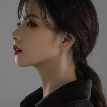 Новые длинные серьги-капли из стерлингового серебра 925 пробы с кисточками для женщин, ювелирные изделия для свадебной вечеринки Pendientes Eh988