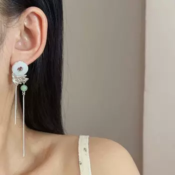 Новые длинные серьги-кисточки в виде бабочек, изысканные полые круглые серьги Joker, женские ювелирные изделия в подарок как