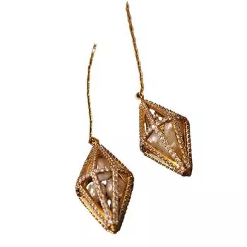 Новые длинные серьги с бахромой, модные персонализированные серьги, аксессуары золотистый