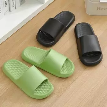Новые домашние тапочки из ЭВА для ванной комнаты, нескользящие, износостойкие, дезодорирующие, с ощущением наступления и волочения 36-37 зелёный