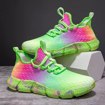 Новые дышащие модные красочные нейтральные кроссовки для бега и тенниса, высококачественные удобные универсальные повседневные туфли, большие размеры 36-46 36