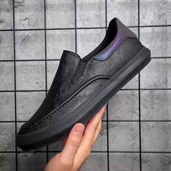 Новые дышащие повседневные мужские классические удобные и модные кожаные туфли на мягкой подошве Zapatos Casuales 38