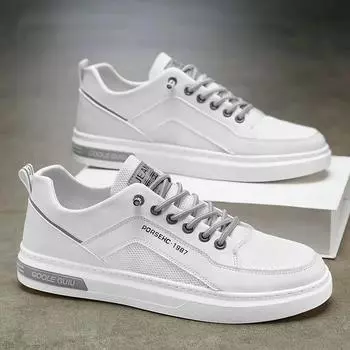 Новые дышащие прочные кроссовки 2024 года, мужская повседневная обувь, модная удобная легкая обувь для ходьбы, универсальная обувь для тенниса 39 белый