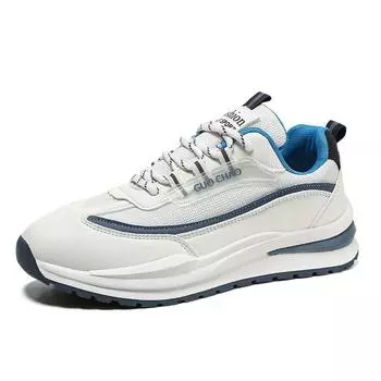 Новые дышащие спортивные кроссовки из сетки для бега, чтобы усилить тренд на нескользящую повседневную обувь для студентов, мужские кроссовки на шнуровке 38