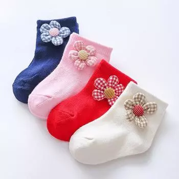 Новые европейские и американские детские носки с принцессами - мультяшный дизайн для осени и зимы Size S [1-3 years]