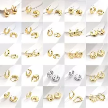 Новые европейские и американские геометрические металлические серьги, Niche Design Sense, серьги Cold Wind, Advanced Sense