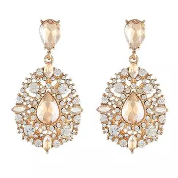 Новые европейские и американские преувеличенные ретро-геометрические серьги с индивидуальностью