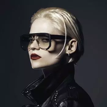 Новые европейские и американские солнцезащитные очки в большой оправе в стиле панк, популярные ретро индивидуальные модные мужские и женские мотоциклетные солнцезащитные очки