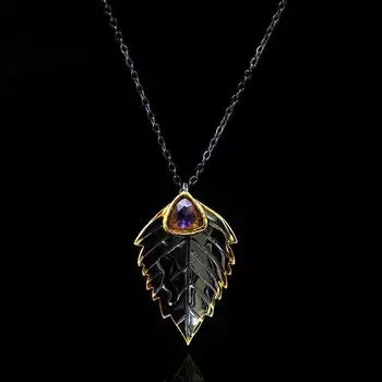 Новые европейские и американские стили ювелирных изделий Популярное ретро двухцветное ожерелье