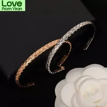 Новые европейские известные бренды 925 пробы стерлингового серебра роскошные ювелирные изделия браслеты для женщин Crush Lozenge розовое золото геометрические манжеты браслеты