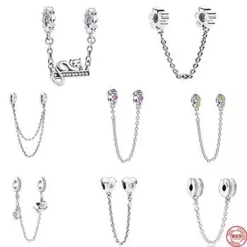 Новые европейские кошки ромашки цветок круглый безопасный DIY Fine BeadFit модные подвески серебряный браслет 925 ювелирные изделия женские аксессуары
