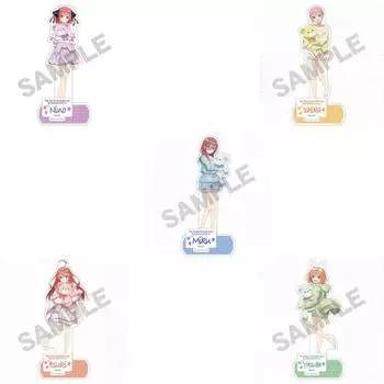 Новые фигурки на акриловой подставке «The Quintessential Quintuplets» размером 12 см с изображением Ичики, Нино, Мику, Ёцубы и Ицуки Ichika