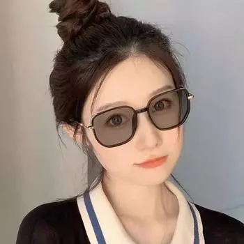 Новые фотохромные очки для женщин, очки для близорукости в блестящей оправе с бриллиантами, плоские очки -50