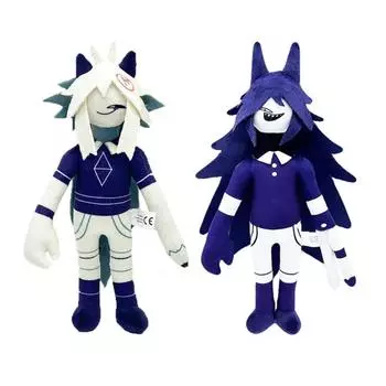 Новые фундаментальные бумажные образовательные изображения из мультфильмов и аниме, фиолетовая плюшевая кукла, высококачественная плюшевая игрушка, сюрприз, подарок