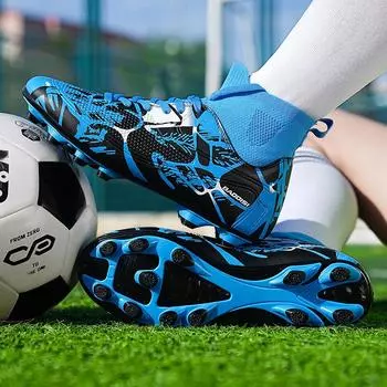 Новые футбольные бутсы большого размера, нескользящие, мужские и женские, спортивная обувь, обувь для сломанных ногтей, для студентов колледжей, для тренировок по футболу в помещении 32